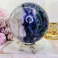 Huge Gorgeous 1.93KG Purple & Green Fluorite Sphere On Stand