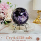 Beautiful Dream | Chevron Amethyst Sphere on Stand 263grams