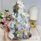 Large Ocean Jasper Carved Flame 17.5cm 1.49KG