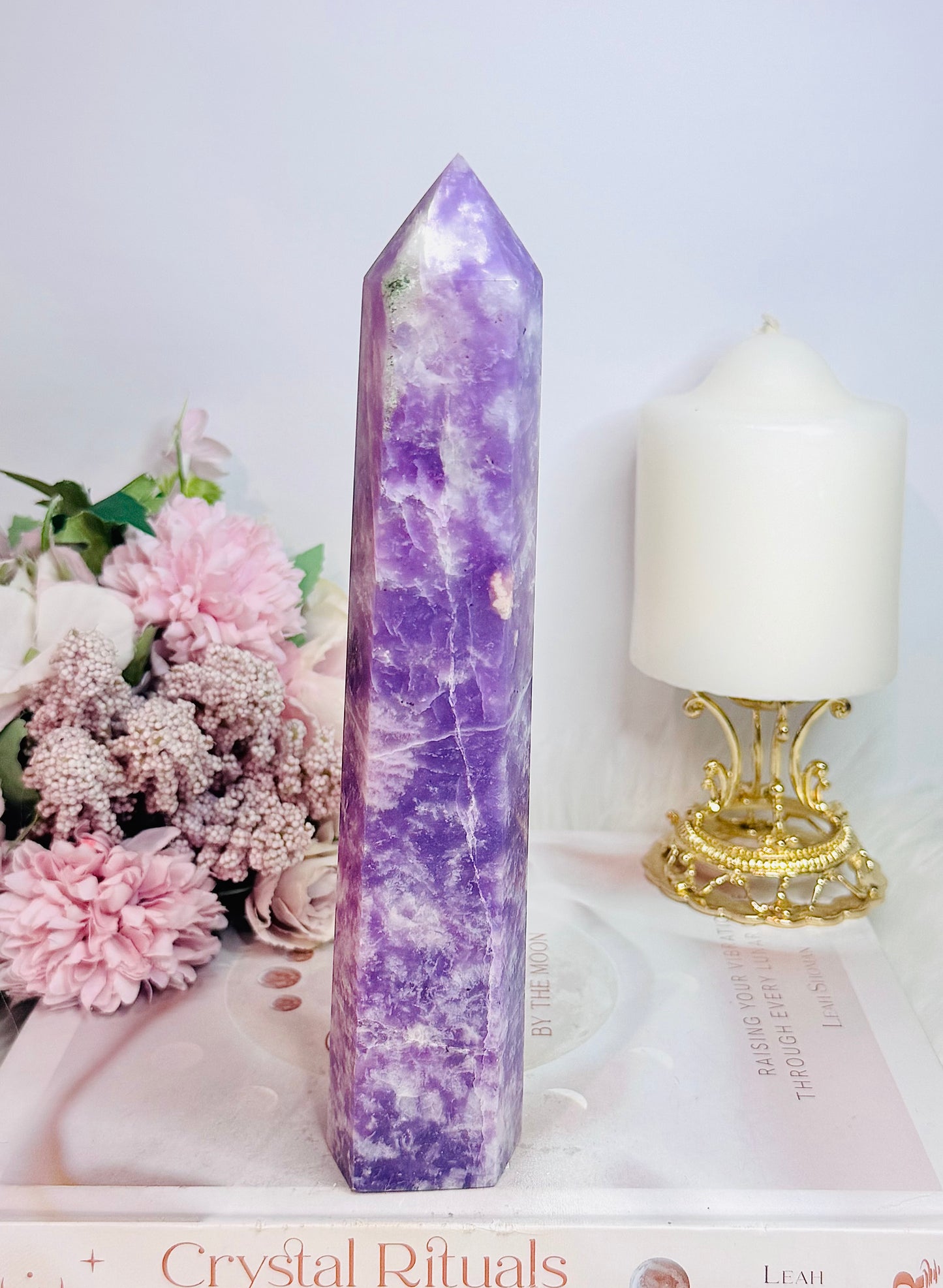 Fabulous Natural Lepidolite Chunky Tower 21cm