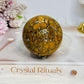 Brecciated Jasper Druzy Sphere on Stand 340g