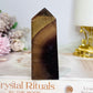 Chocolate Fluorite Tower 9cm