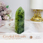 Druzy Prehnite Tower 9cm