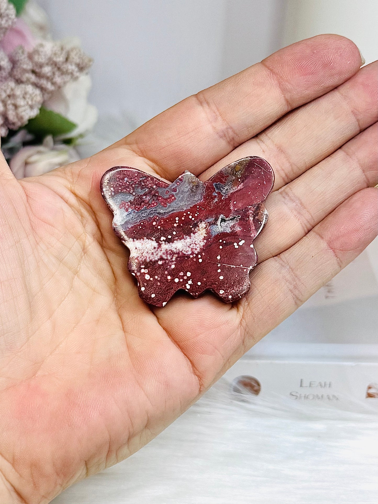 Ocean Jasper Butterfly On Stand 5cm