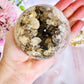 She Is Mesmerising!!! Classy & Fabulous 672gram Druzy Pink Amethyst Sphere On Stand From Brazil