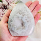 Absolutely Stunning Druzy Agate Carved Flame | Freeform 10cm