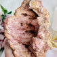 Large 904gram Pink Amethyst Druzy Geode On Stand From Brazil
