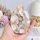Druzy Flower Agate Flame on Stand 11cm