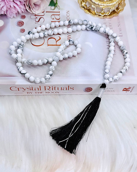 ⚜️ SALE ⚜️ Connection To The Divine ~ Stunning Howlite Mala Beads Perfect For Pray & Meditation