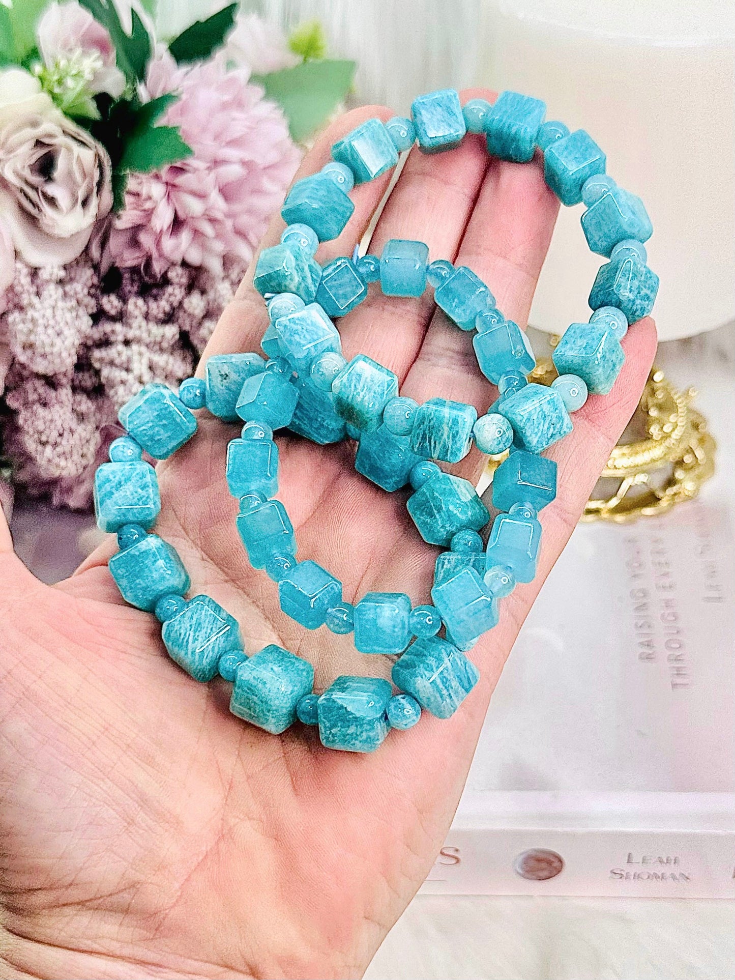 Good luck & Fortune ~ Gorgeous Amazonite Bracelets In Gift Bag $20 each x