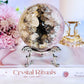 She Is Mesmerising!!! Classy & Fabulous 672gram Druzy Pink Amethyst Sphere On Stand From Brazil