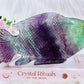 WOWWW!!!! Absolutely Magnificent Huge 23cm 784gram Carved Perfection Stunning Rainbow Fluorite Fish ~ What A Masterpiece