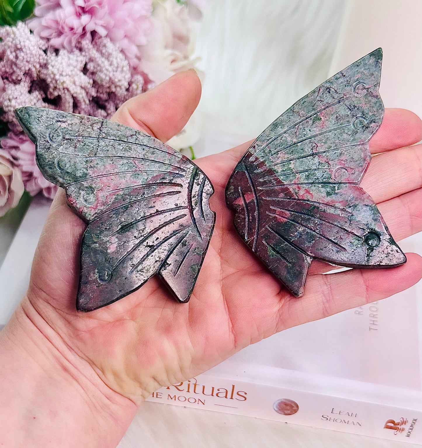 Absolutely Stunning Colours In These Beautiful Jasper Butterfly Wings On Stand 13cm