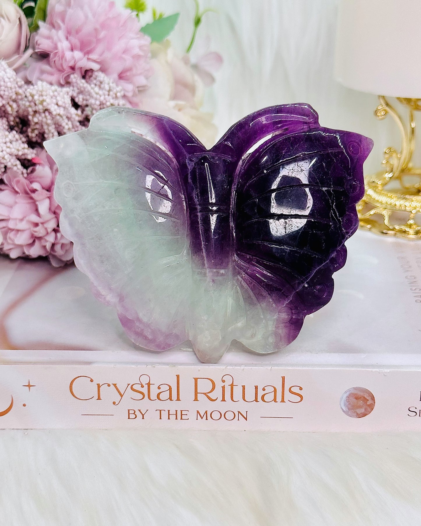 Stunning Chunky Large Fluorite Butterfly