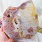 ⚜️ SALE ⚜️ Absolutely Divine Huge (Just Under 2KG) Pink Amethyst Druzy Platter / Slab On Stand From Brazil