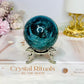 Blue Apatite Sphere on Stand 347g