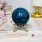 Blue Apatite Sphere on Stand 347g