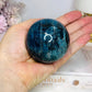 Blue Apatite Sphere on Stand 347g