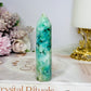Phoenix Stone (Malachite, Chrysocolla, Turquoise) Tower 9cm