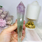 Watermelon Fluorite Wand | Tower with Rainbows on Stand 20cm