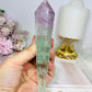 Watermelon Fluorite Wand | Tower with Rainbows on Stand 20cm