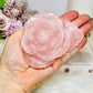 Rose Quartz Rose on Stand 316g