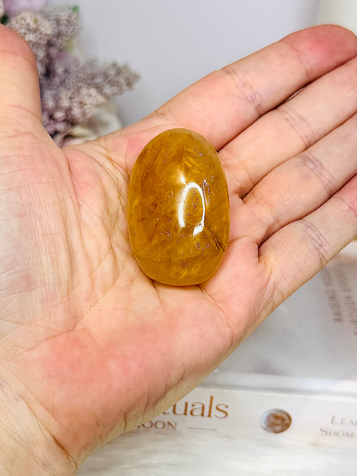 Golden Healer Palm Stone