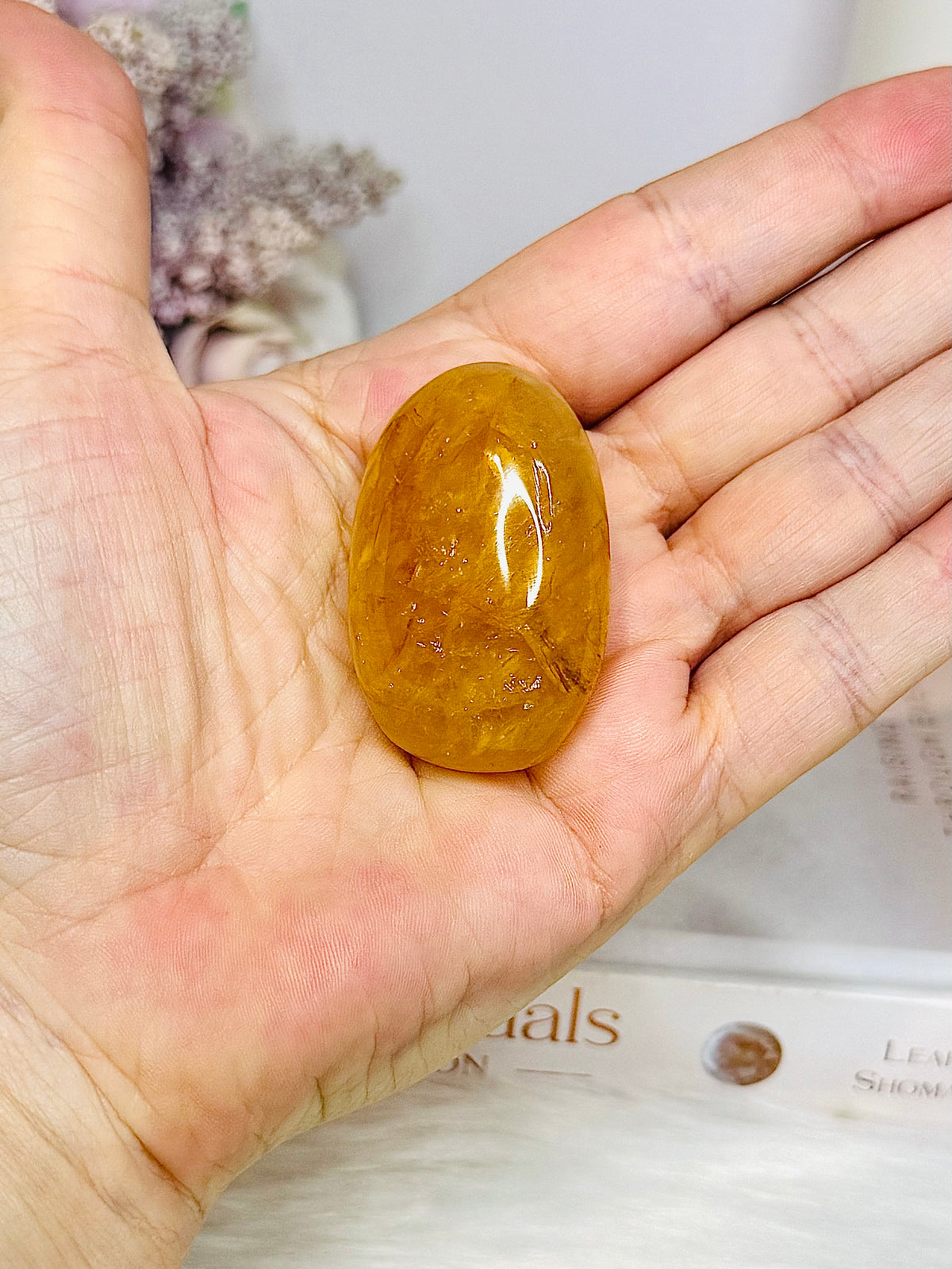 Golden Healer Palm Stone