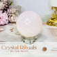 Pink Mangano Calcite (UV Reactive) Sphere on Stand 285g