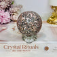 Leopard skin Jasper Sphere On Stand 214g