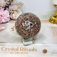 Leopard skin Jasper Sphere On Stand 214g