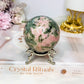 Pink Opal X Green Tourmaline Sphere on Stand 378g