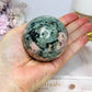 Pink Opal X Green Tourmaline Sphere on Stand 378g