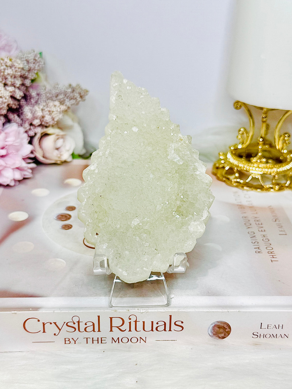 Quartz Cluster Wing On Stand 11cm