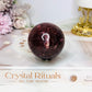 Red Jasper Sphere on Stand 242g