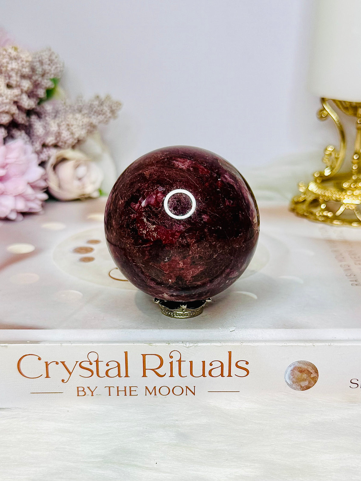 Red Jasper Sphere on Stand 242g