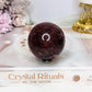 Red Jasper Sphere on Stand 242g