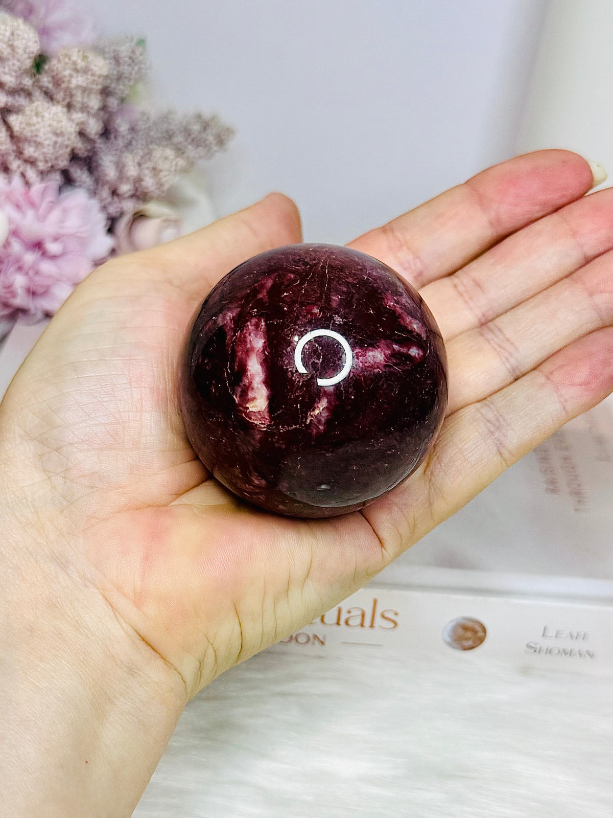Red Jasper Sphere on Stand 242g