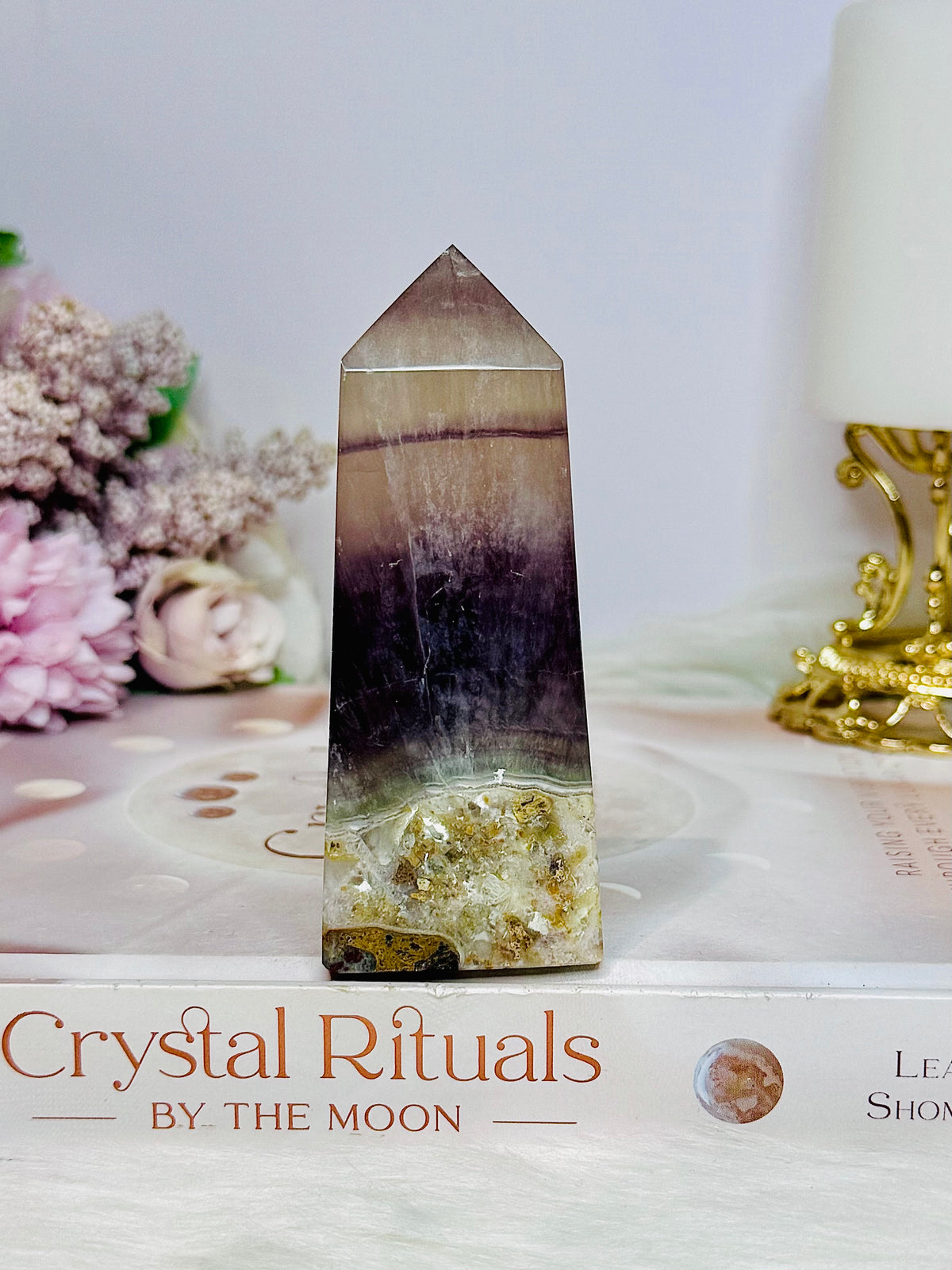 Chocolate Fluorite Tower 9cm 185g