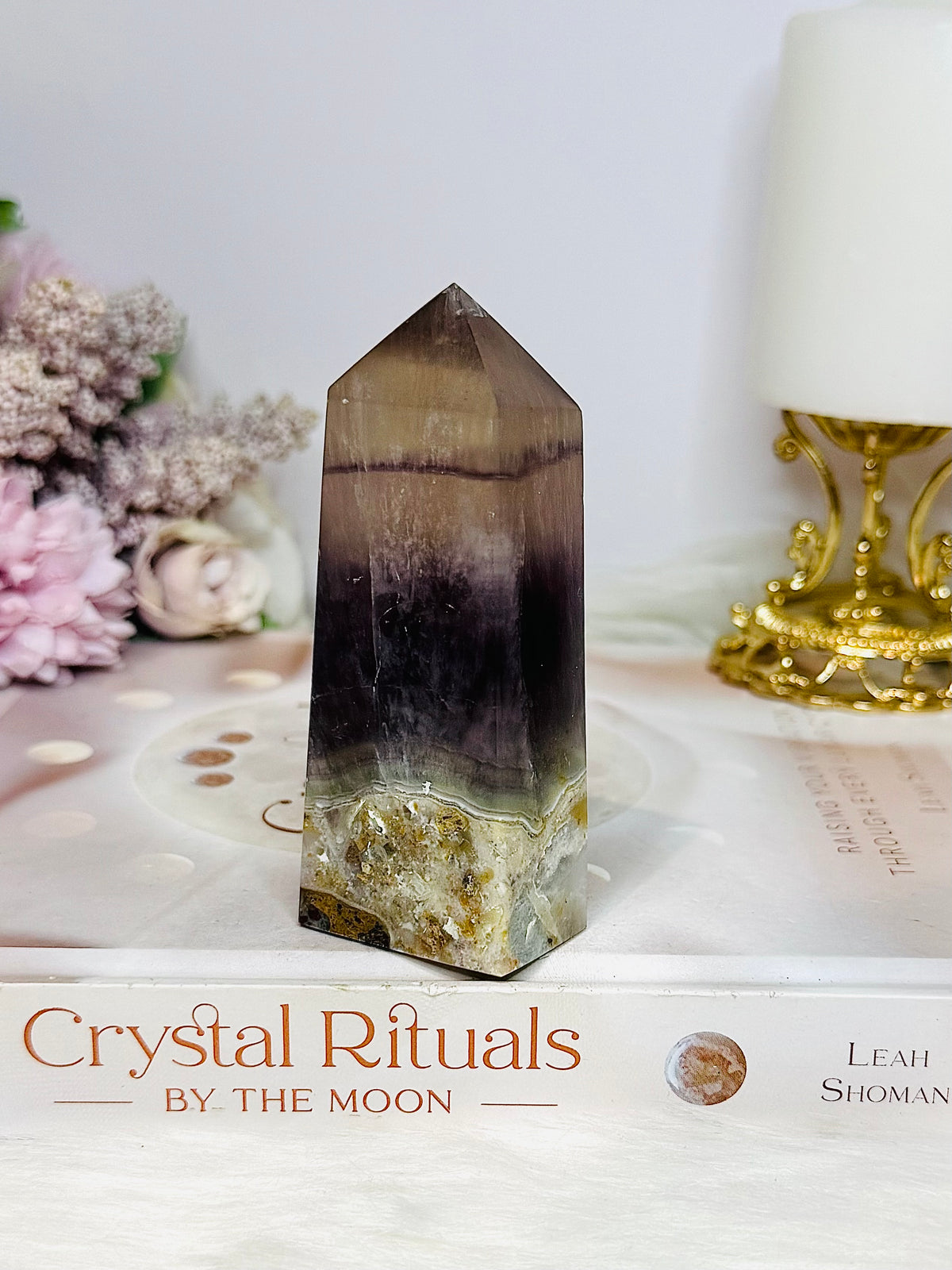 Chocolate Fluorite Tower 9cm 185g
