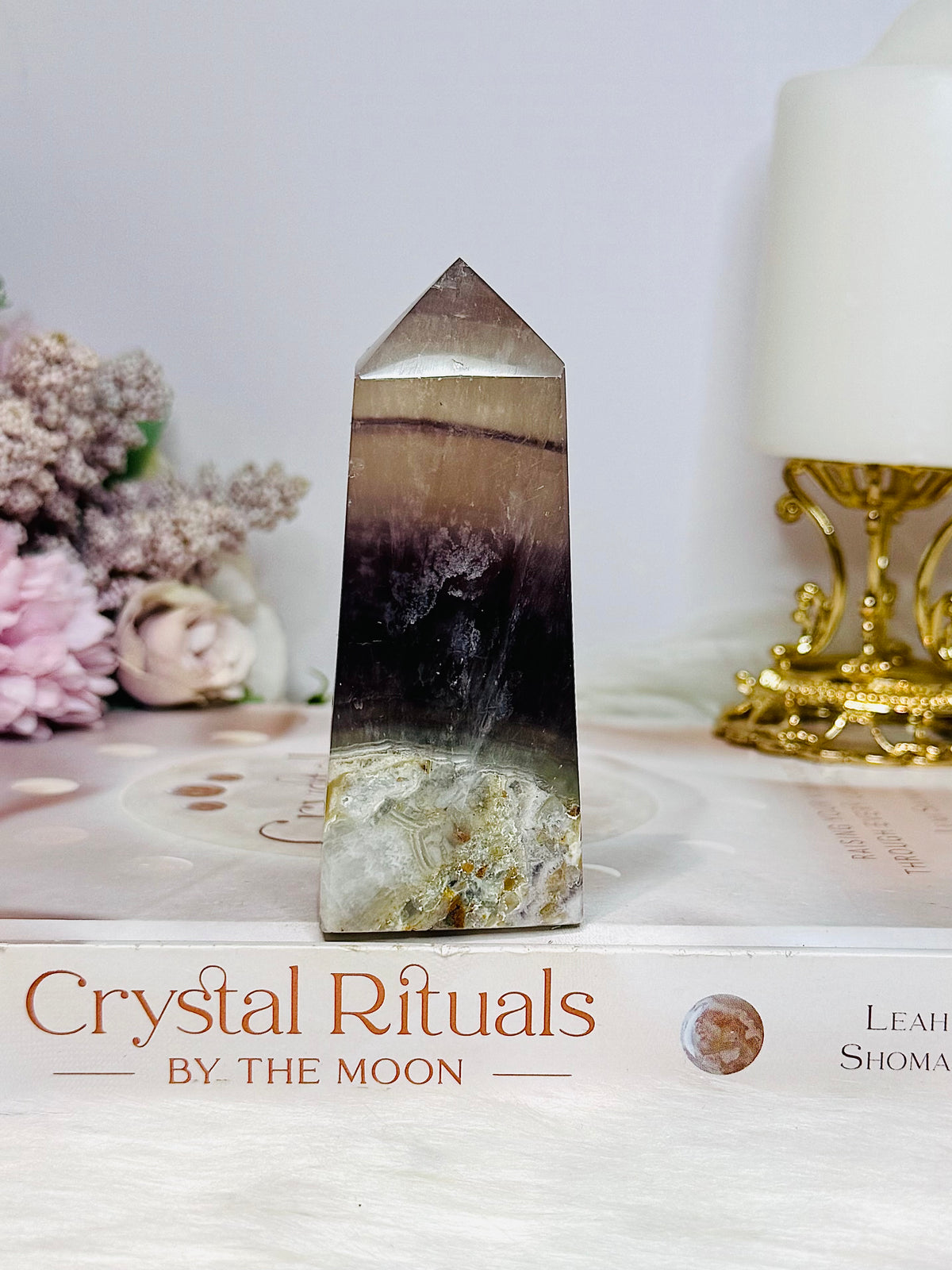 Chocolate Fluorite Tower 9cm 185g