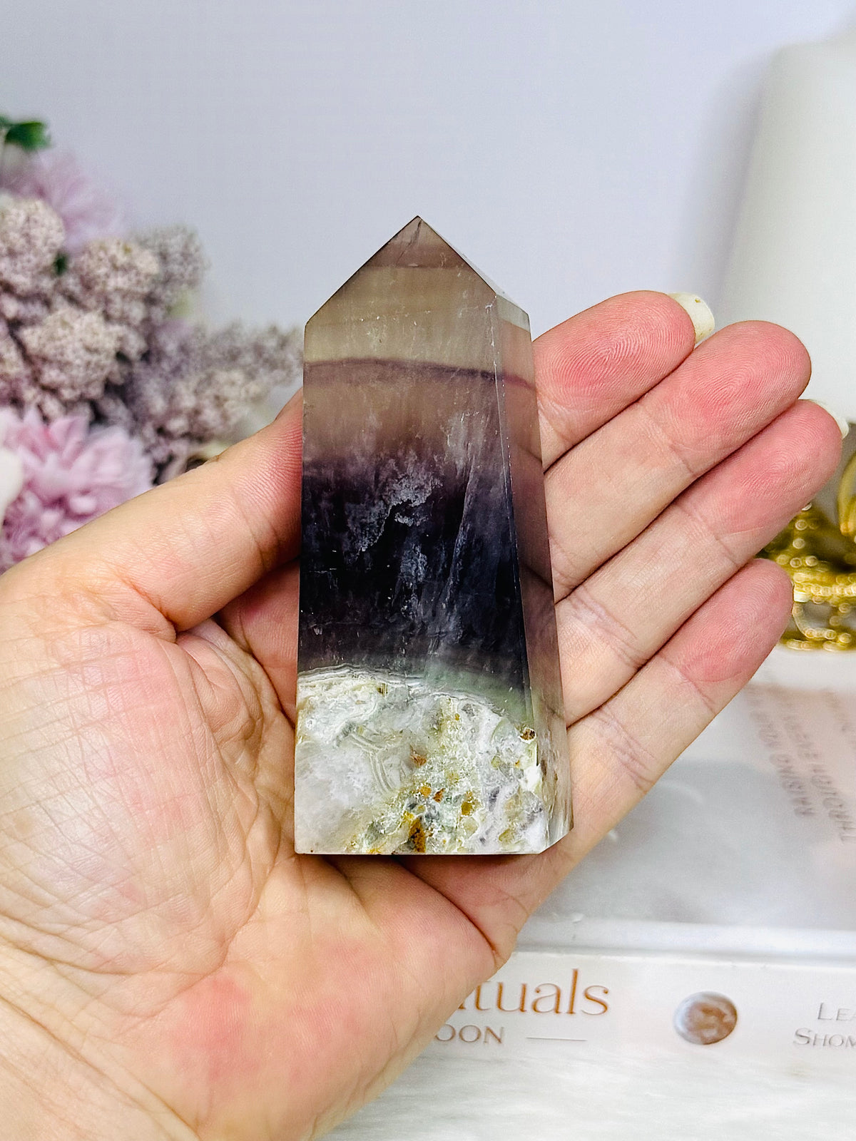 Chocolate Fluorite Tower 9cm 185g