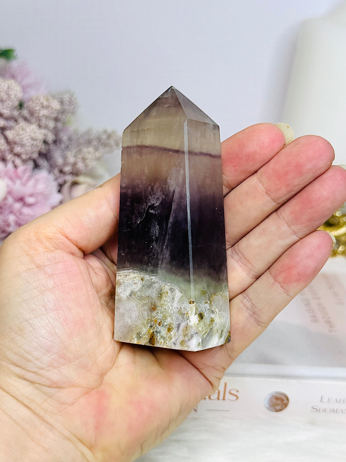 Chocolate Fluorite Tower 9cm 185g