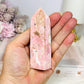 Pink Peruvian Rhodonite Tower 10cm