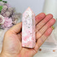 Pink Peruvian Rhodonite Tower 10cm