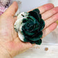 Moss Agate Carved Rose | Flower 8cm 213g