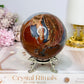 Large Football Agate Sphere On Stand 662g