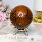 Large Football Agate Sphere On Stand 662g