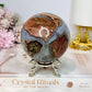 Large Football Agate Sphere On Stand 662g
