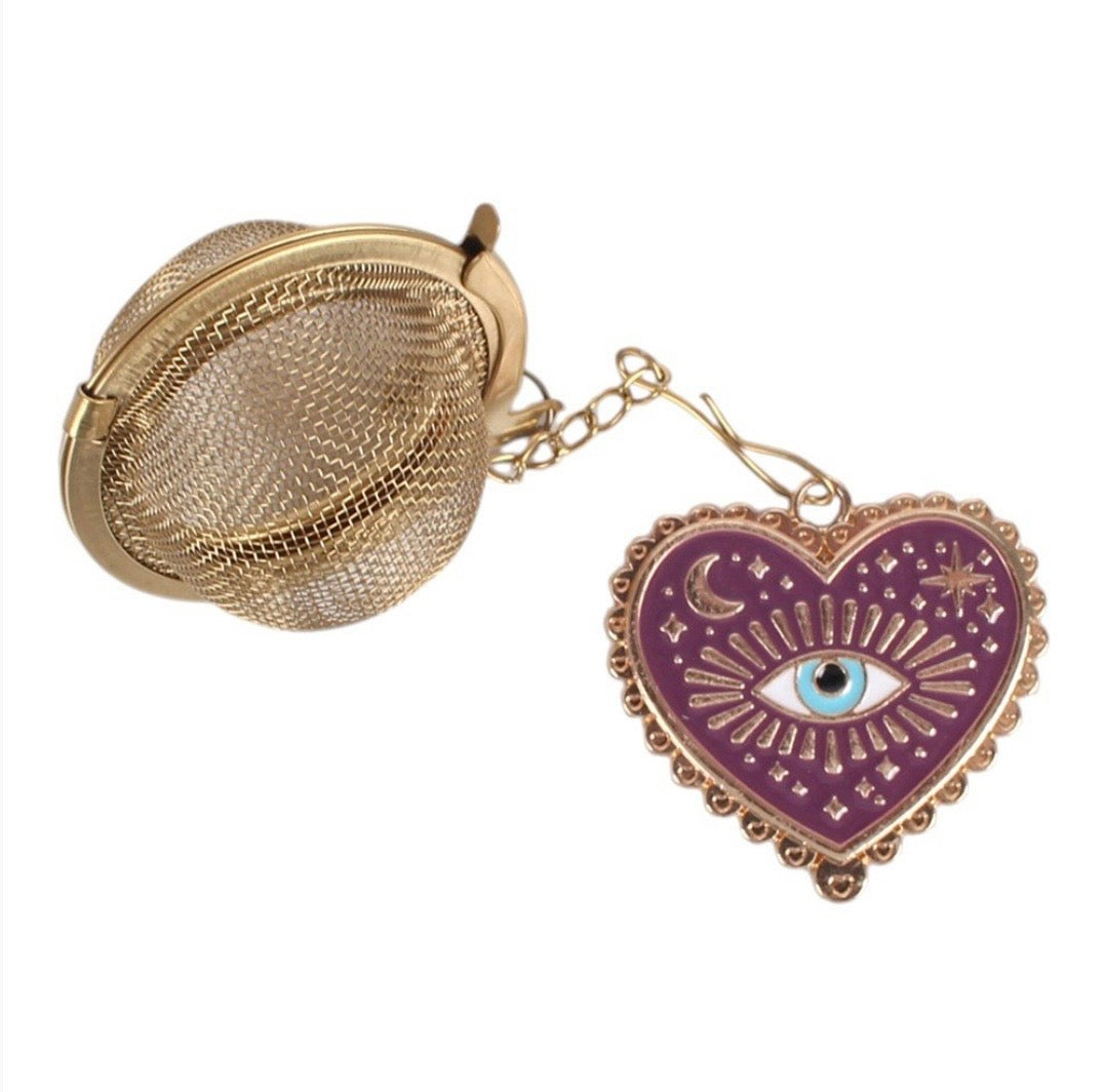 Sacred Sight Heart Print Mug and Tea Infuser Set